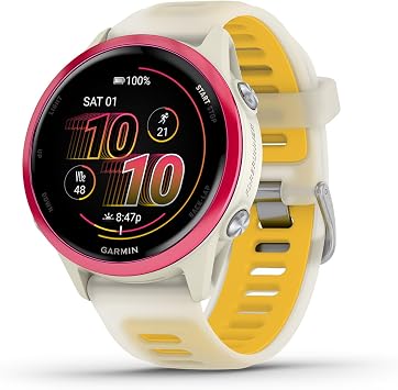 Garmin Forerunner 570, 42mm, Aluminum, Bone/Mango
