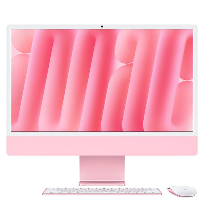 24-inch iMac with Retina 4.5k Display M4 10C CPU 10C GPU 16GB|256GB – Pink(MWV43B/A)