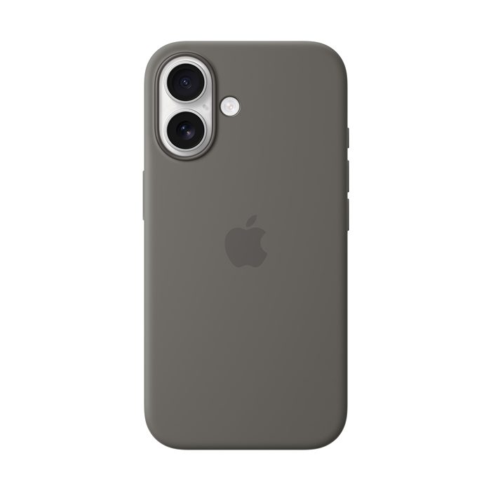iPhone 16 Silicone Case with MagSafe – Stone Gray